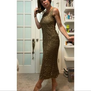 Elegant Lace Dress W Silk Lining